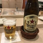 すし さか井 - 瓶ビールは、赤星とクラシック