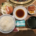 焼肉ハウス香洛園 - ヘルシーロース定食¥1350