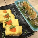 てっち屋 - 牡蠣とめんたいのせ卵焼き