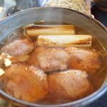 いし塚 - 上鴨そば１９５０円。そば出汁に混ざり込む上質な鴨の脂・・・最高です(*´ω｀*)