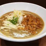 ヌードル＆スパイスカレー 今日の1番 - 悪いアブラ濃厚煮干しソバかけ 1000円