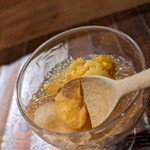 山介 - 一転して舌に感じる冷たさと味わい