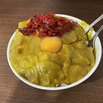 名物 万代そば - ミニカレー