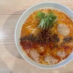 中村麺三郎商店 - 担担麺・味玉・海老ワンタン（3ヶ）
