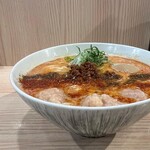 中村麺三郎商店 - 担担麺・味玉・海老ワンタン（3ヶ）