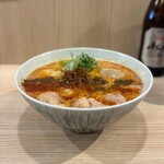 中村麺三郎商店 - 担担麺・味玉・海老ワンタン（3ヶ）