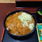 信濃追分蕎麦 初台庵 - カレー丼、510円。