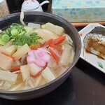 さぬきまるふじ - 料理写真:しっぽくうどん（大）＆おにぎらず（コロッケ）