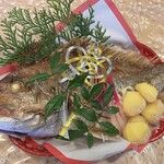 さかな処 和 - お祝い瀬戸内鯛の塩焼き