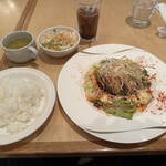 洋食キッチン シャトー - 【2024.2.9(金)】A・和風ネギマヨハンバーグ（200g・ライス）1,100円