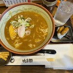 きしめん家 天むす比呂野 - カレーきしめん　天むす1つ付き