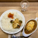 Spice and Vegetable 夢民 - ポパイカレー1100円を10辛＋80円ライス超大盛400g＋100円