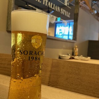 爽やかな香りが自慢の「ソラチ1984」は料理との相性も抜群◎