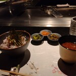 久坊 - シラスとしば漬けの混ぜご飯　美味しい