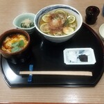 日本料理 山茶花 - かぼすうどんと湯葉餡かけ御飯