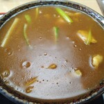 大むら - カレー南蛮そば 750年 半ライス 150円