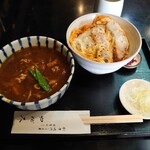 日本橋 やぶ久 - カレー南蛮とカツ丼セット