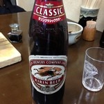 くりはら - 瓶ビールはセルフでとってくるスタイル