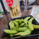 神戸・侍 - 付き出しの枝豆（100円）