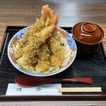 Kyoto-fired shrimp Ten-don (tempura rice bowl)