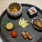 Akasaka Sushi Tempura Gion Iwai - 前菜5点盛り