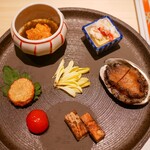 赤坂 鮨 天ぷら 祇園いわい - 前菜5点盛り