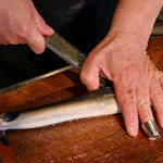 八べえ - 捌いてる姿