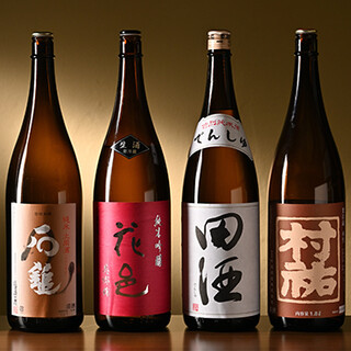 We offer a wide variety of sake that goes well with eel. Pairing with wine is also popular.