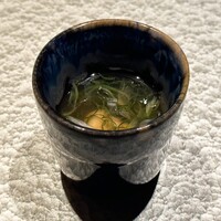 渋谷 鮨 スブリム TOKYO - 九条ネギとアンコウのスープ