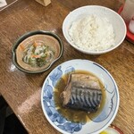 Morita Shokudou - 煮付けさば、なます、ご飯　サクッと食べてきました