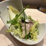 Sushi Karasu - アンコウのサラダ仕立て