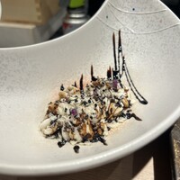 鮨 からす 十三店 - 白子 バルサミコソース