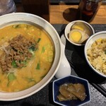 Rakusenrou - 担々麺セット1200円