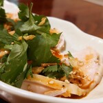 炭火焼鳥 風 - パクチー香るよだれ鶏