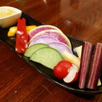 炭火焼鳥 風 - 横須賀野菜のバーニャカウダ