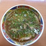 元気 - 肉もりつけ麺　スープ