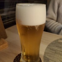 高級和食 札幌 宮川 梅田店 - プレモル。良い泡です