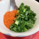 ラーメン二郎 - 待ってる間にカスタマイズ♪