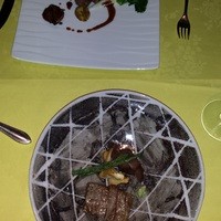 巴里 夕顔 - メインの肉料理国産黒毛和牛のステーキ