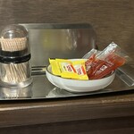 焼肉食道 大勝 - ニンニクとコチュジャンを置いてくれているのは　超嬉しい‼️