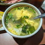 焼肉　和 - 玉子スープ（デカいｗ）