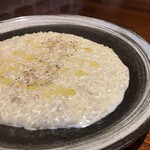 Rich cheese risotto