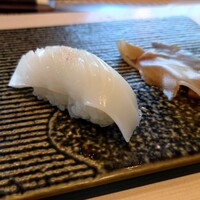 天寿し 横浜店 - アオリイカも、やや硬め