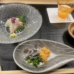 Sushi Hanayama - ヒラメをあん肝をつけて食べるとゆー笑