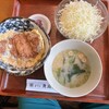 tonkatsusemmonteneniwaya - 料理写真:とんかつ定食のより小さめなとんかつ
ご飯少なめにしたから、とんかつが下へくぼんでる
これでも、数十分満腹危険タイム