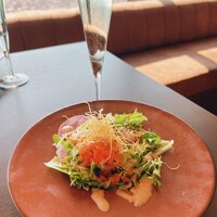 鉄板焼 摩天楼 東京スカイツリー・ソラマチ店 - 蟹サラダ