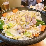 居酒屋 獅子豆 - 知床鶏の陶板焼き