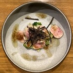 渡辺料理店 - ・本カワハギ肝和え フォアグラ トリュフ 3,200円/税込