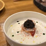 渡辺料理店 - ・オマール海老 キャヴィア カリフラワームース 2,500円/税込