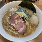 八橋食堂 - 石川県復興応援味噌らーめん（¥1,000）+煮卵（¥100）